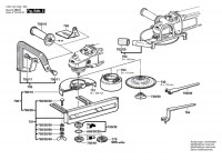 Bosch 0 601 351 003 Gws 18-180 Angle Grinder 220 V / Eu Spare Parts
